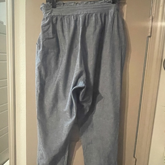 BP Blue Tie-Waist Pants - Picture 2 of 2